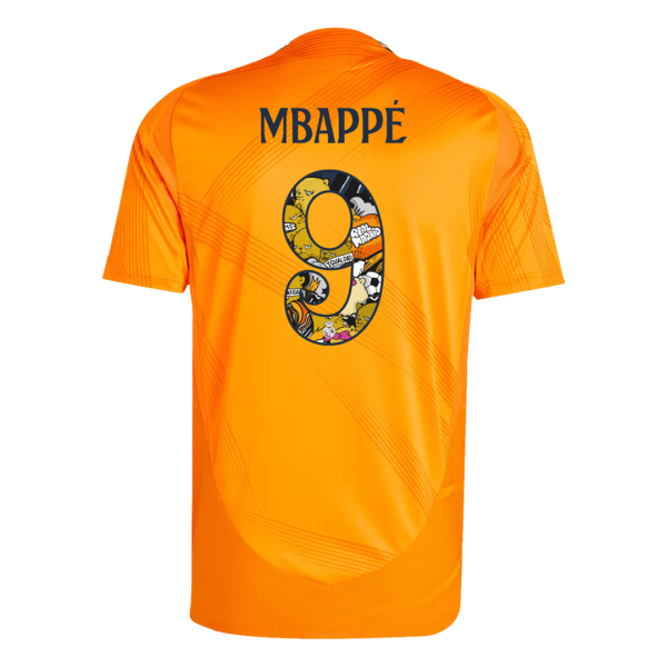 Mbapp 9 Real Madrid Away Authentic Soccer Jersey 2024 25 Bear Champ Font 2