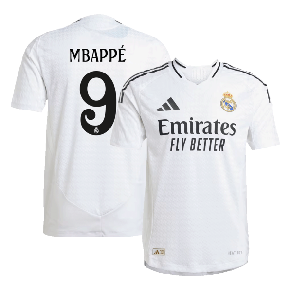 Mbapp 9 Real Madrid Home Authentic Soccer Jersey 2024 25