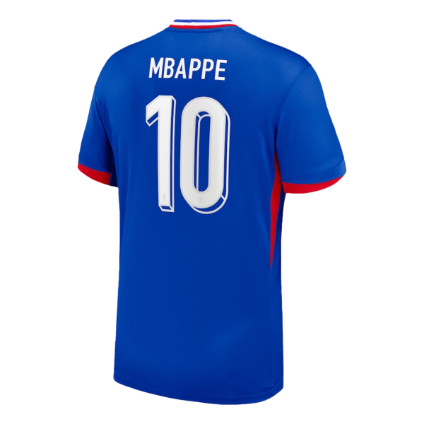 Mbappe 10 France Home Soccer Jersey Euro 2024 2