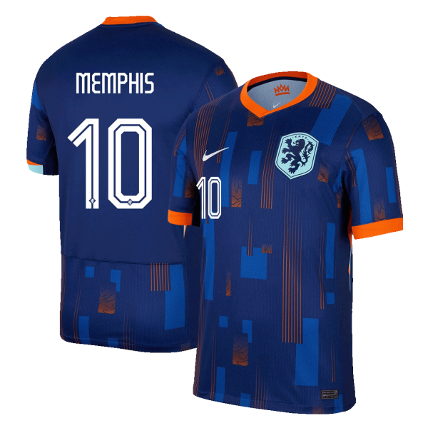 Memphis 10 Netherlands Away Soccer Jersey Euro 2024