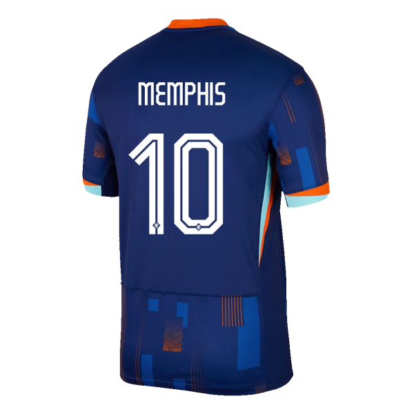 Memphis 10 Netherlands Away Soccer Jersey Euro 2024 2