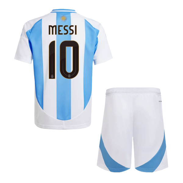 Messi 10 Argentina Home Kids Soccer Jerseys Kit 2024 1