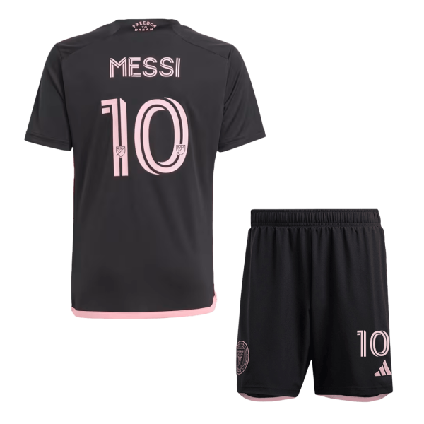 Messi 10 Inter Miami Cf Away Kids Soccer Jerseys Kit 2024