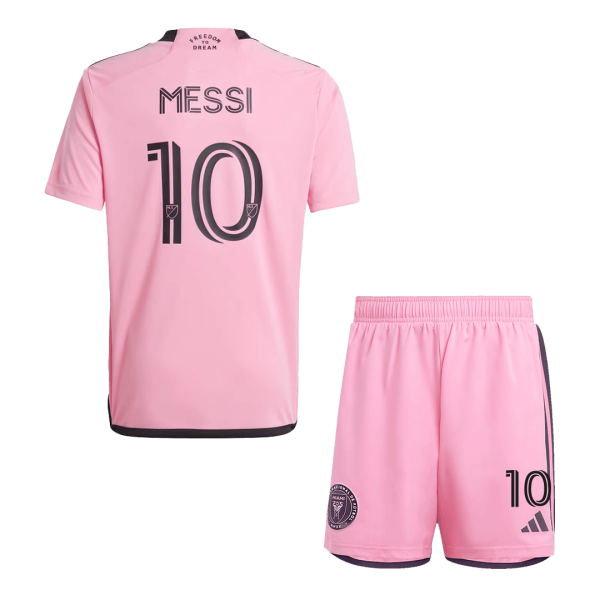 Messi 10 Inter Miami Cf Home Kids Soccer Jerseys Kit 2024