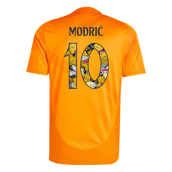 Modri 10 Real Madrid Away Authentic Soccer Jersey 2024 25 Bear Champ Font 2