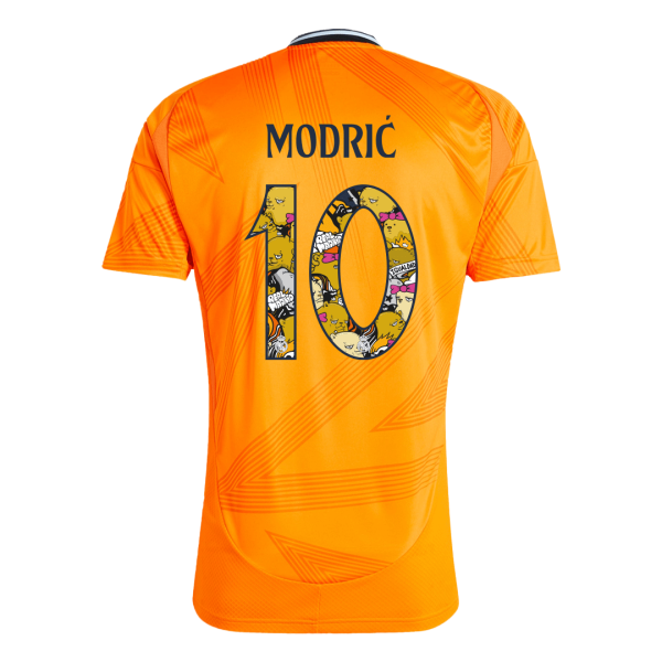 Modri 10 Real Madrid Away Soccer Jersey 2024 25 Bear Champ Font 2