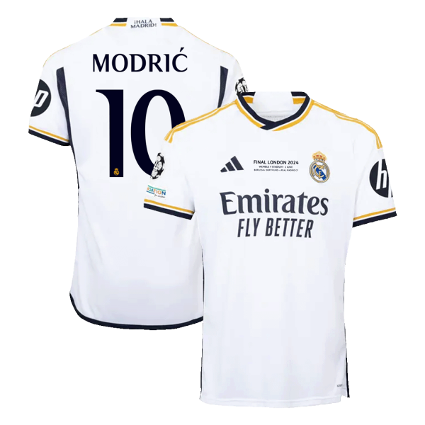 Modri 10 Real Madrid Home Soccer Jersey 2023 24 Ucl Final