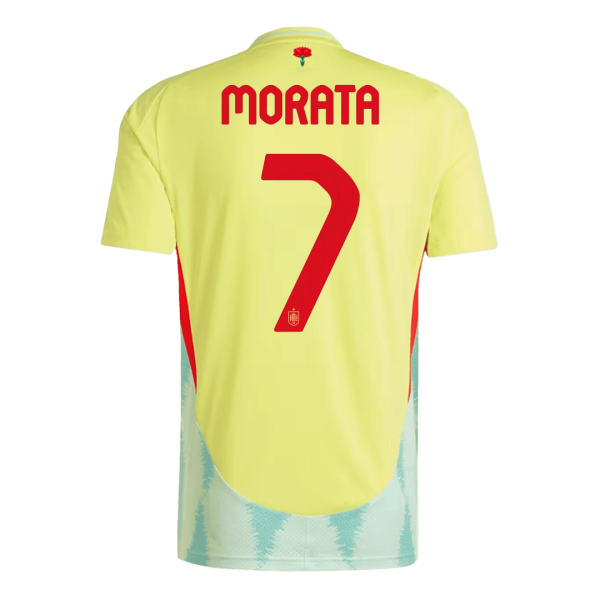 Morata 7 Spain Away Soccer Jersey Euro 2024 2