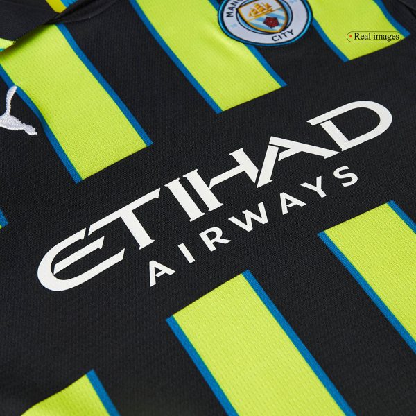 Manchester City Away Kids Soccer Jerseys Full Kit 2024 25 10