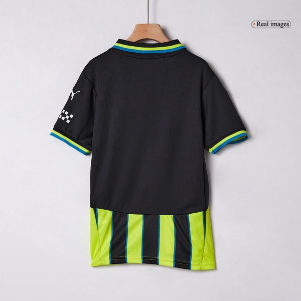 Manchester City Away Kids Soccer Jerseys Kit 2024 25 4