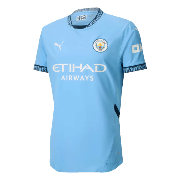 Manchester City Home Authentic Soccer Jersey 2024 25