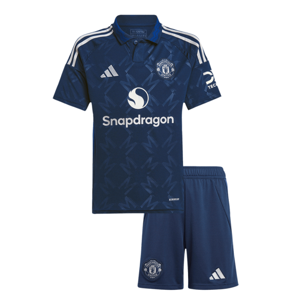 Manchester United Away Kids Soccer Jerseys Kit 2024 25