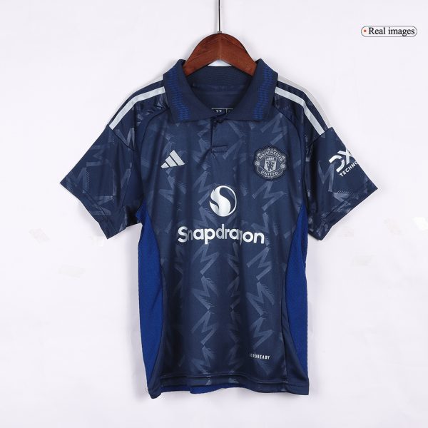 Manchester United Away Kids Soccer Jerseys Kit 2024 25 3