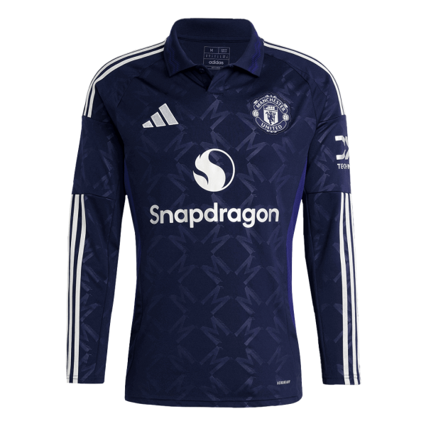 Manchester United Away Long Sleeve Soccer Jersey 2024 25