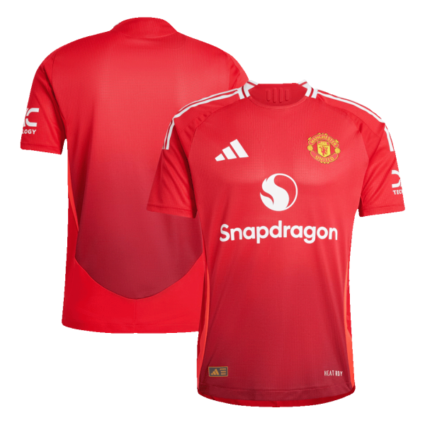 Manchester United Home Authentic Soccer Jersey 2024 25 2