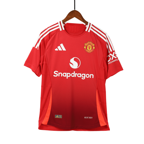 Manchester United Home Authentic Soccer Jersey 2024 25 3