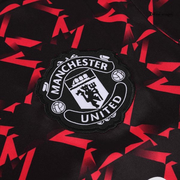 Manchester United Pre Match Soccer Jersey 2024 25 Red Black 6