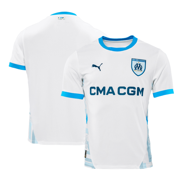 Marseille Home Soccer Jersey 2024 25 2