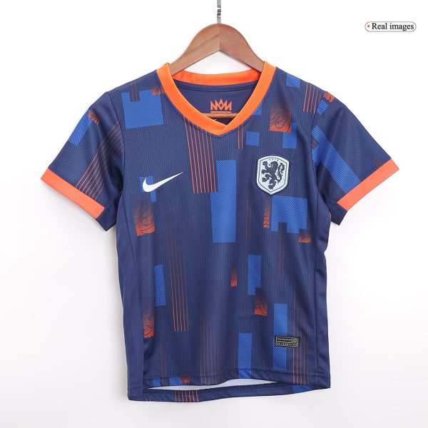 Netherlands Away Kids Soccer Jerseys Full Kit Euro 2024 3