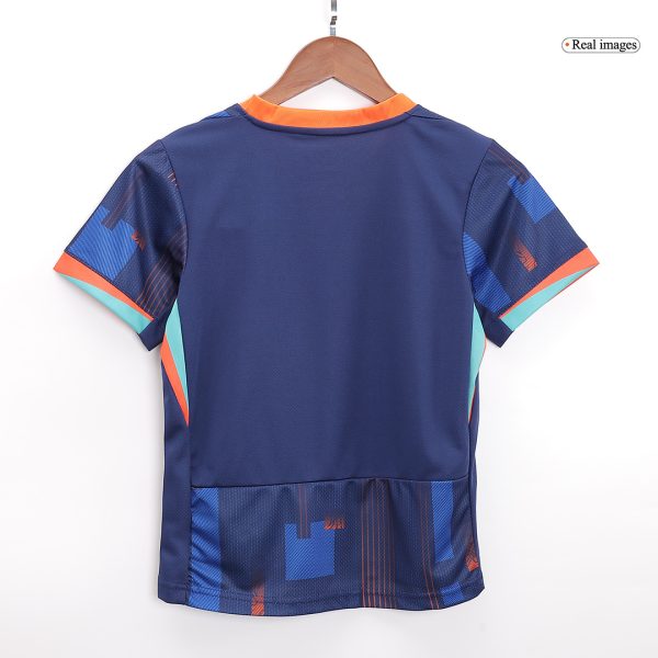 Netherlands Away Kids Soccer Jerseys Kit Euro 2024 4