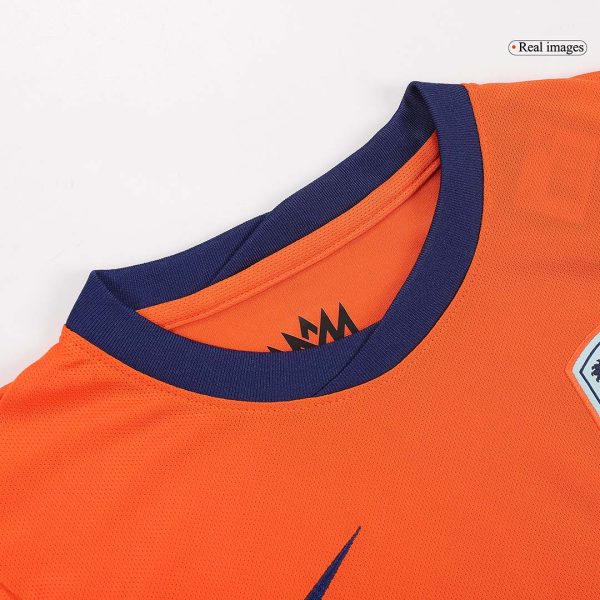 Netherlands Home Kids Soccer Jerseys Full Kit Euro 2024 7