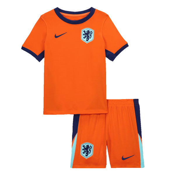 Netherlands Home Kids Soccer Jerseys Kit Euro 2024