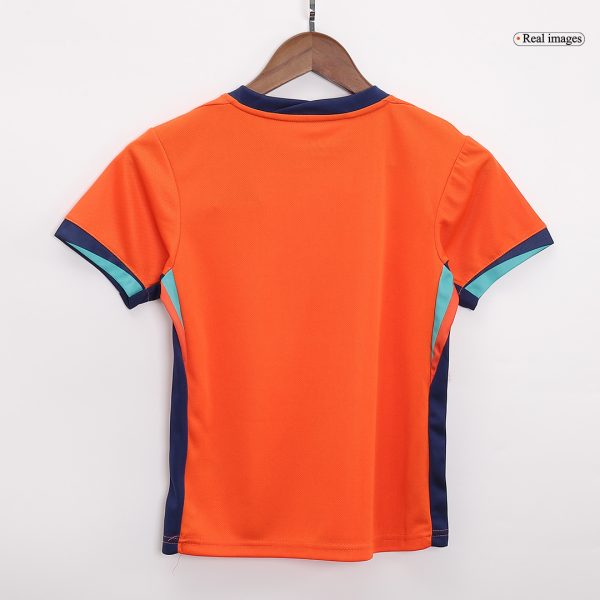 Netherlands Home Kids Soccer Jerseys Kit Euro 2024 4