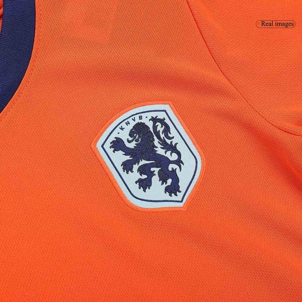 Netherlands Home Kids Soccer Jerseys Kit Euro 2024 8