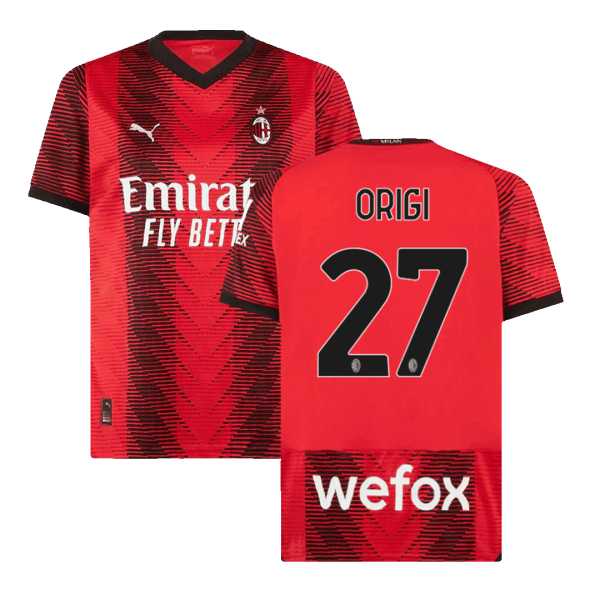 Origi 27 Ac Milan Home Jersey 2023 24