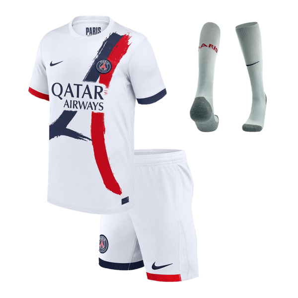 Psg Away Kids Soccer Jerseys Full Kit 2024 25