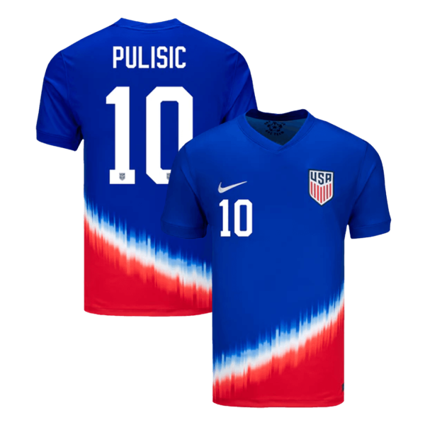 Pulisic 10 Usa Away Soccer Jersey Copa America 2024