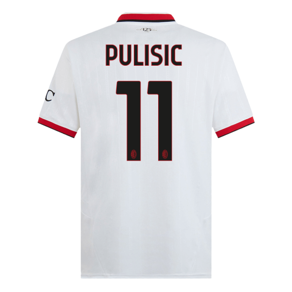 Pulisic 11 Ac Milan Away Soccer Jersey 2024 25 2