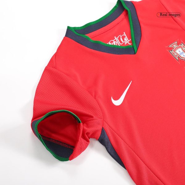 Portugal Home Kids Soccer Jerseys Full Kit Euro 2024 10