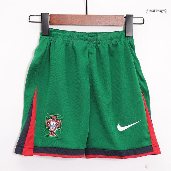 Portugal Home Kids Soccer Jerseys Full Kit Euro 2024 5