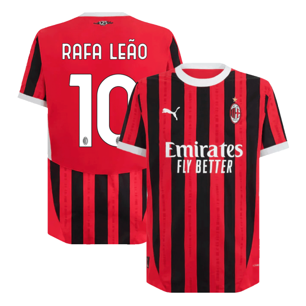 Rafa Le O 10 Ac Milan Home Authentic Soccer Jersey 2024 25