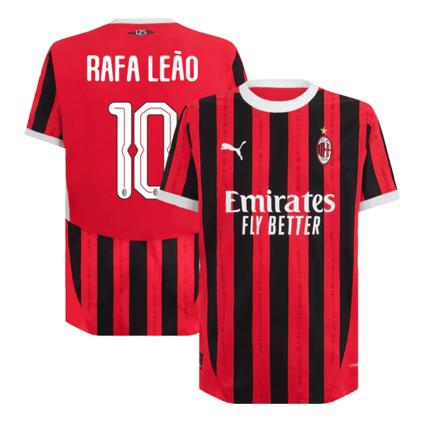 Rafa Le O 10 Ac Milan Home Authentic Soccer Jersey 2024 25 Ucl