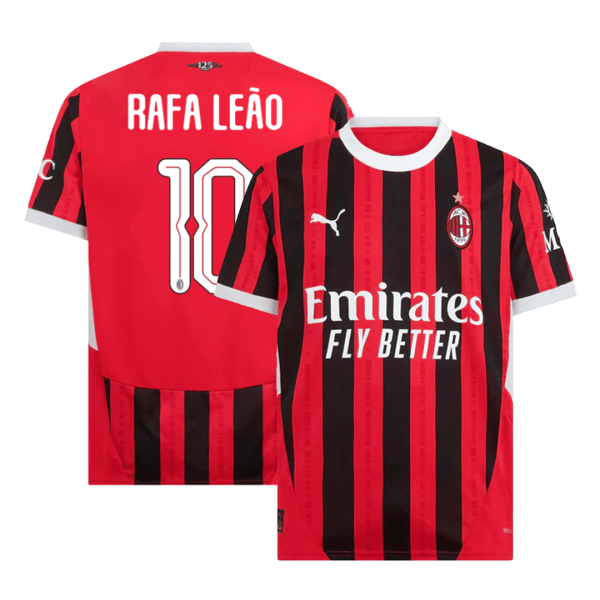 Rafa Le O 10 Ac Milan Home Soccer Jersey 2024 25 Ucl