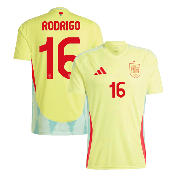 Rodrigo 16 Spain Away Soccer Jersey Euro 2024