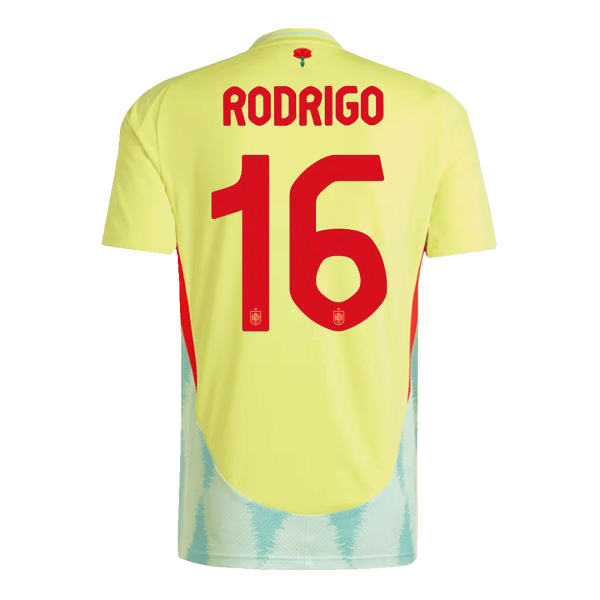 Rodrigo 16 Spain Away Soccer Jersey Euro 2024 2