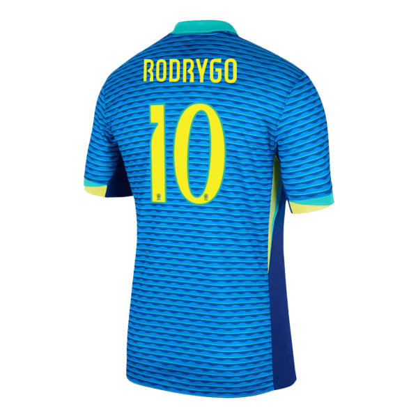 Rodrygo 10 Brazil Away Soccer Jersey Copa America 2024 2