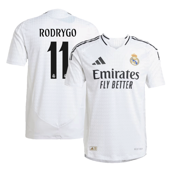 Rodrygo 11 Real Madrid Home Authentic Soccer Jersey 2024 25