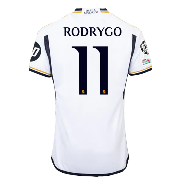 Rodrygo 11 Real Madrid Home Soccer Jersey 2023 24 Ucl Final 2