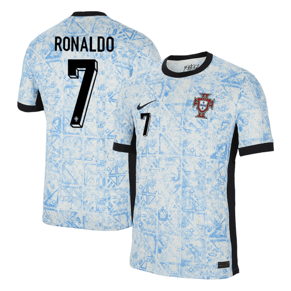 Ronaldo 7 Portugal Away Soccer Jersey Euro 2024