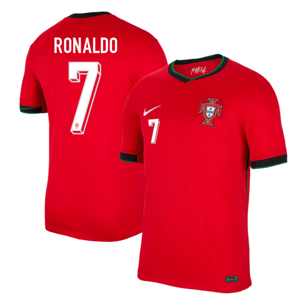 Ronaldo 7 Portugal Home Soccer Jersey Euro 2024