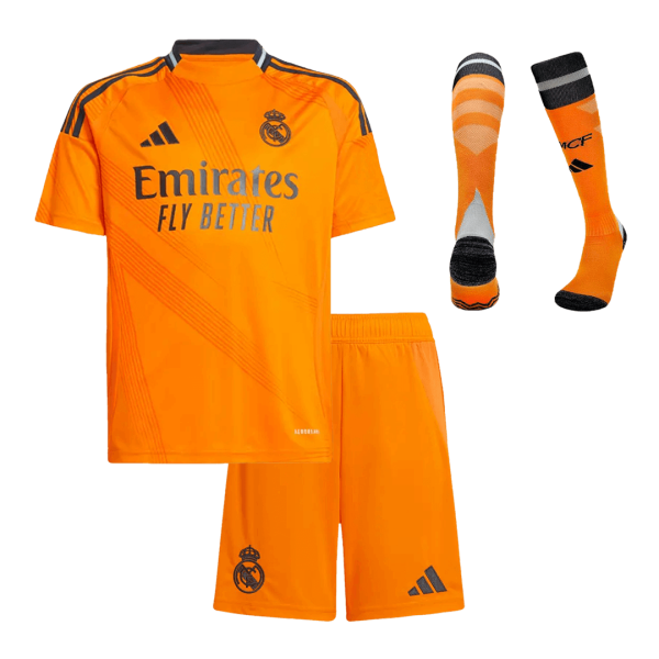 Real Madrid Away Kids Soccer Jerseys Full Kit 2024 25