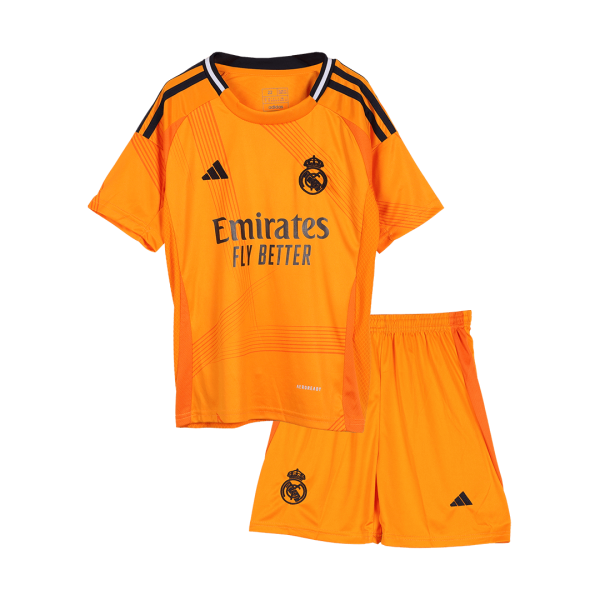 Real Madrid Away Kids Soccer Jerseys Kit 2024 25 2