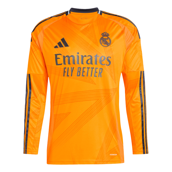 Real Madrid Away Long Sleeve Soccer Jersey 2024 25