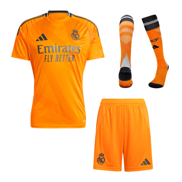 Real Madrid Away Soccer Jersey Kit Jersey Shorts Socks 2024 25