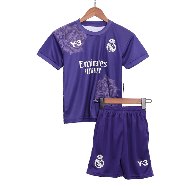 Real Madrid Fourth Away Kids Soccer Jerseys Kit 2023 24