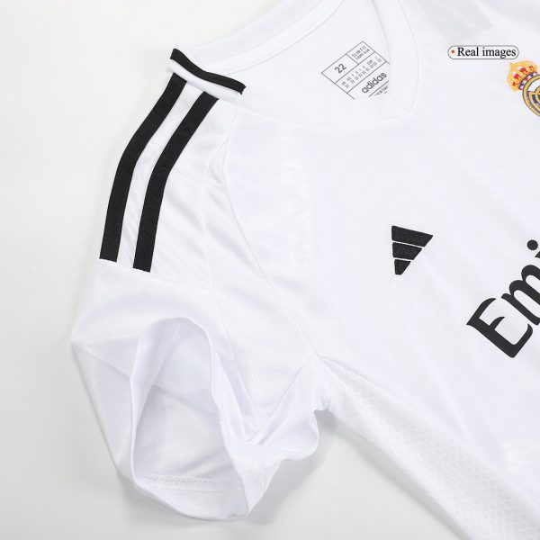 Real Madrid Home Kids Soccer Jerseys Full Kit 2024 25 11